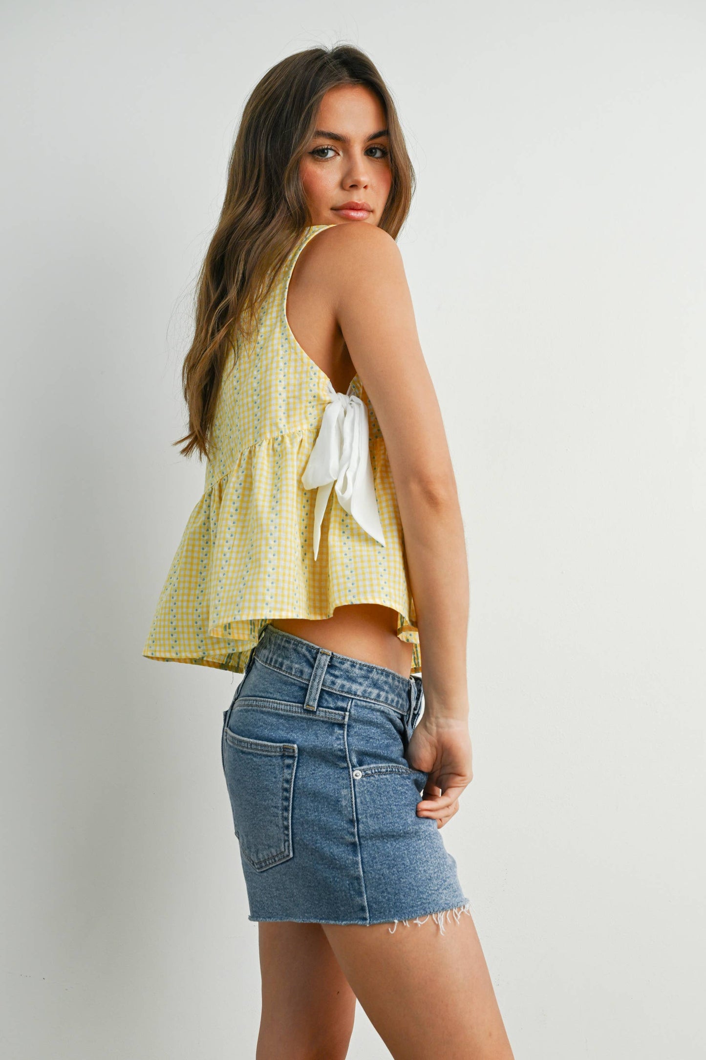 Sky Meadow Peplum Top