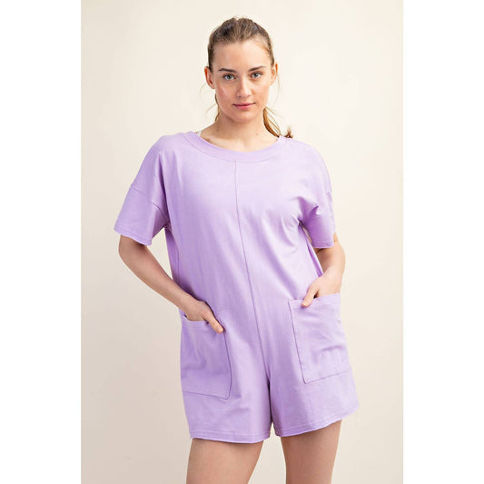 COTTON LYCRA SUMMER TEE ROMPER
