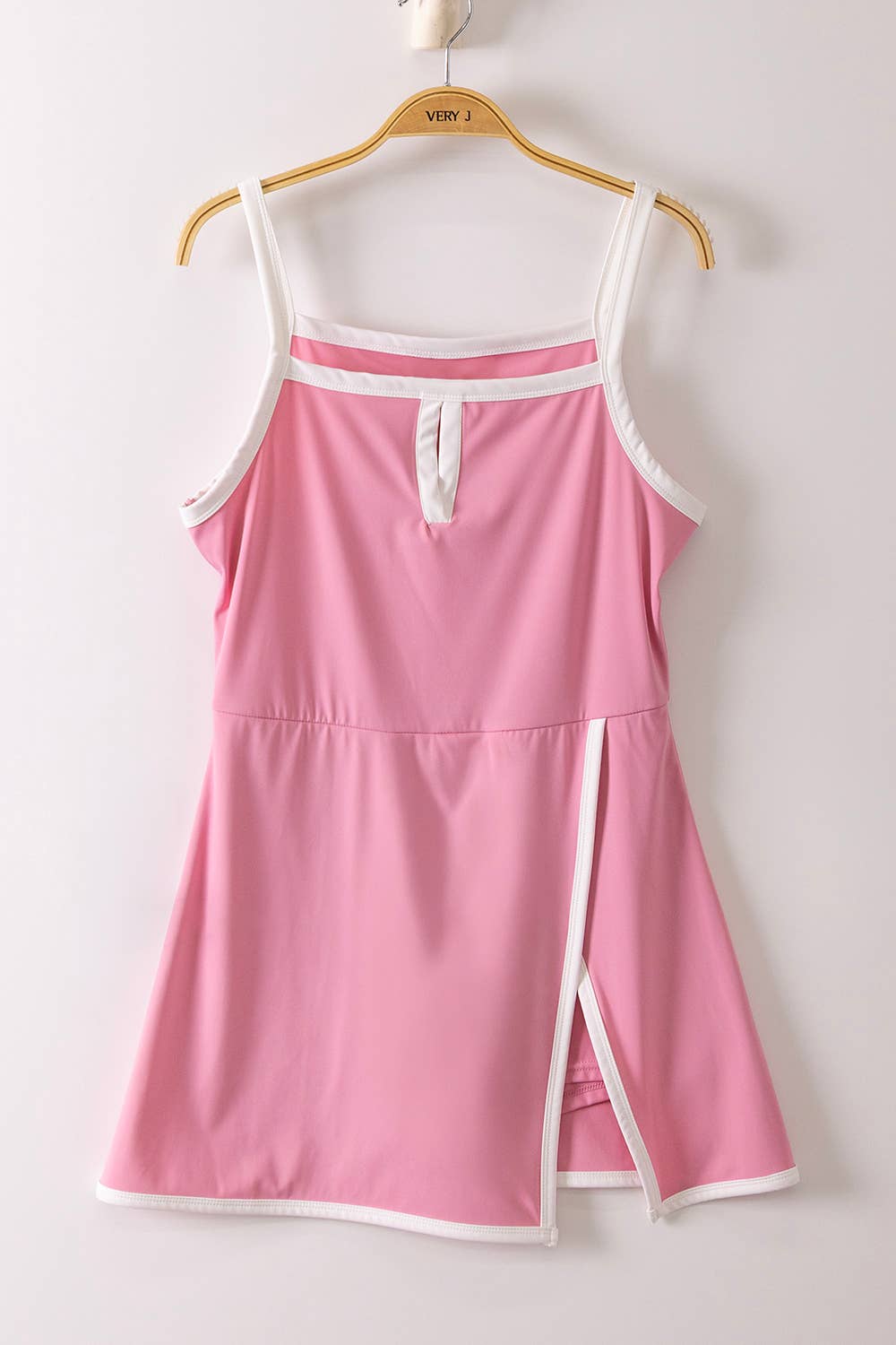 Front Slit Activewear Mini Dress