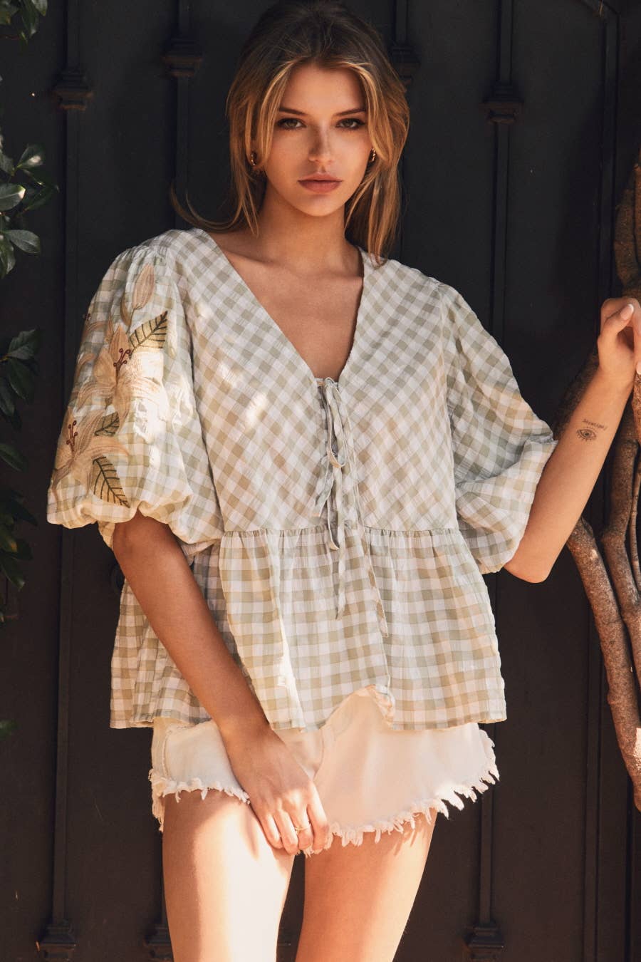 Gingham Blouse