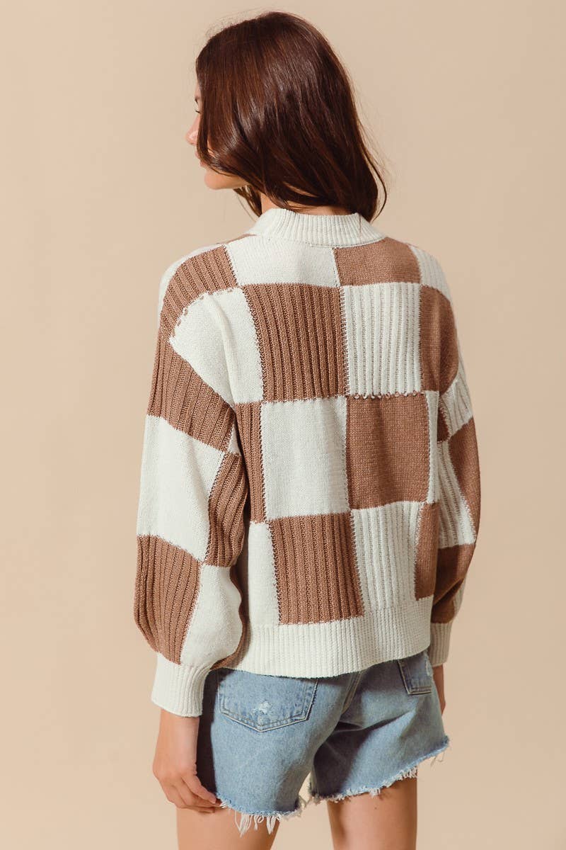Checkered Plaid Sweater