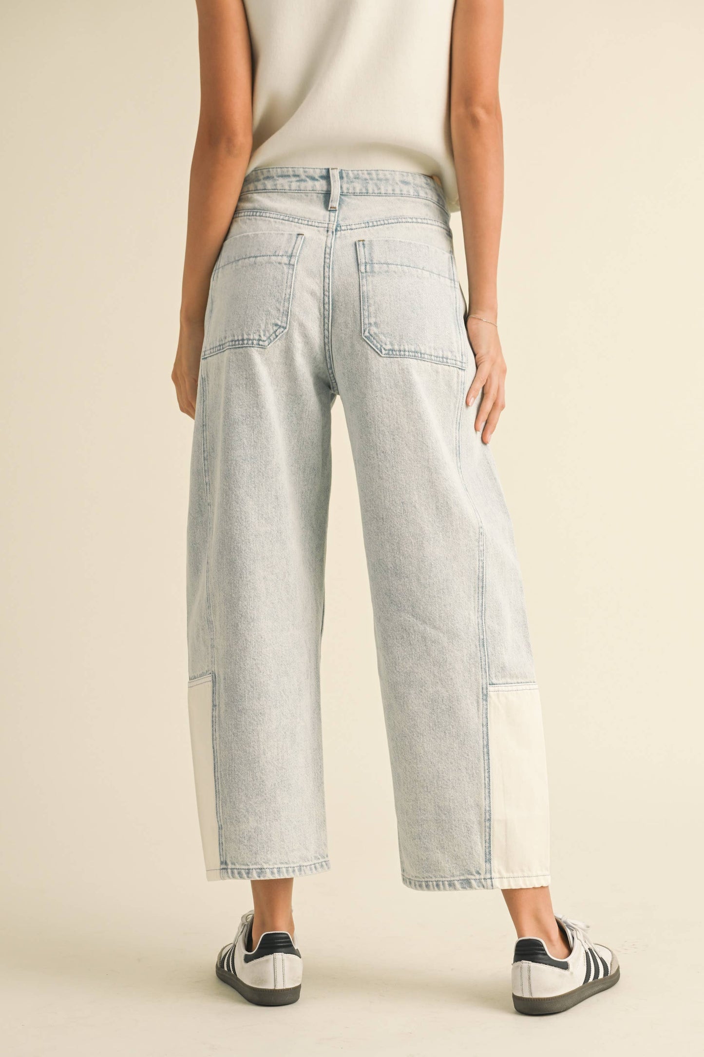 BARREL DENIM PANTS
