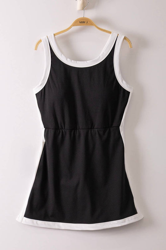 Color Block Activewear Mini Dress