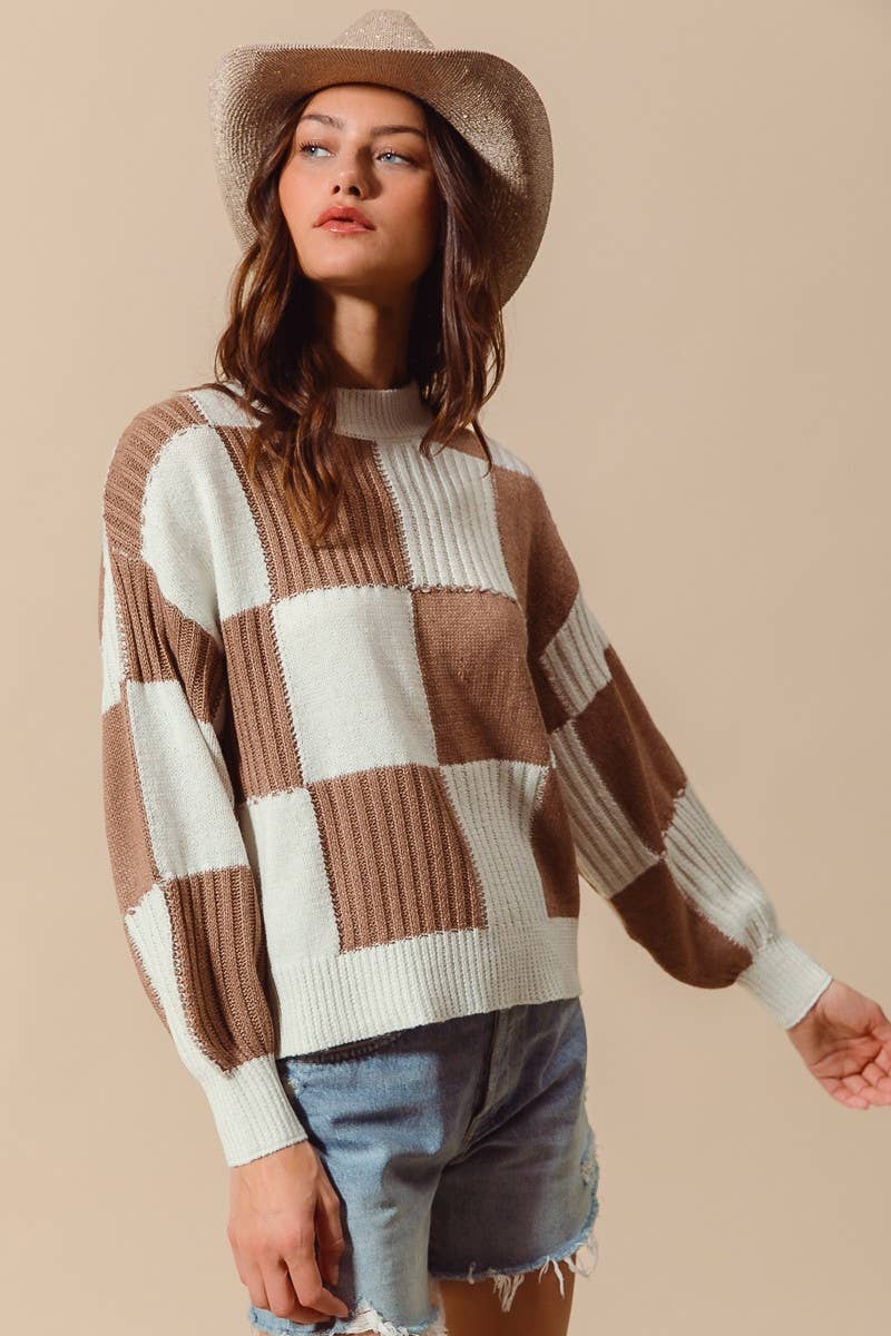 Checkered Plaid Sweater